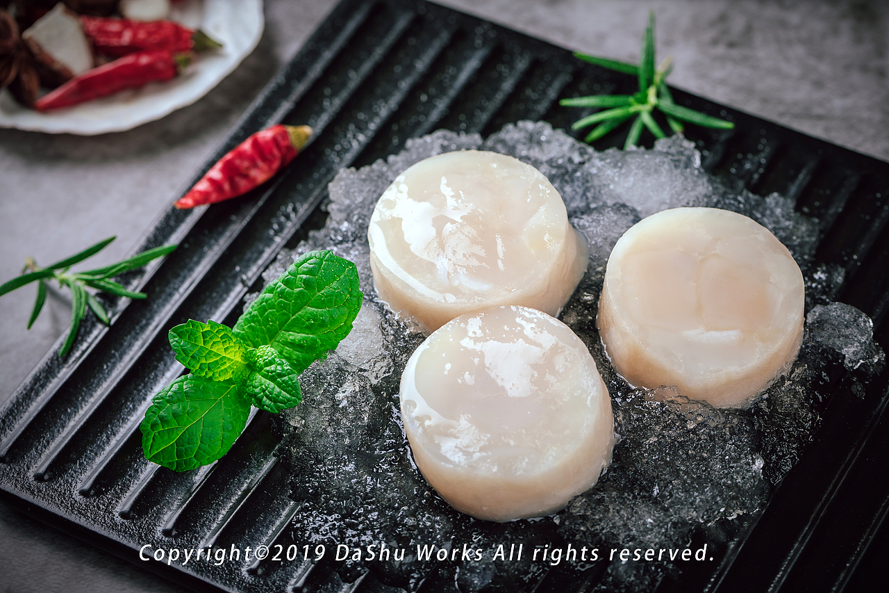 香煎玉带玉带扇贝肉