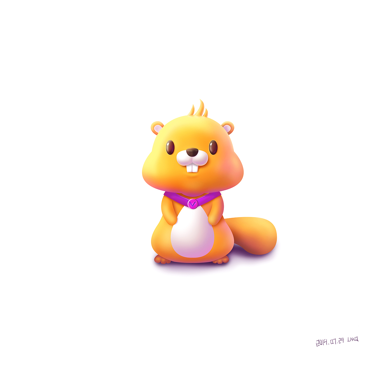 PS画 仿3D卡通形象