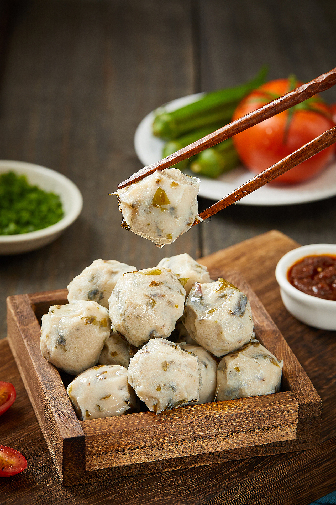 生鲜、鱼丸拍摄