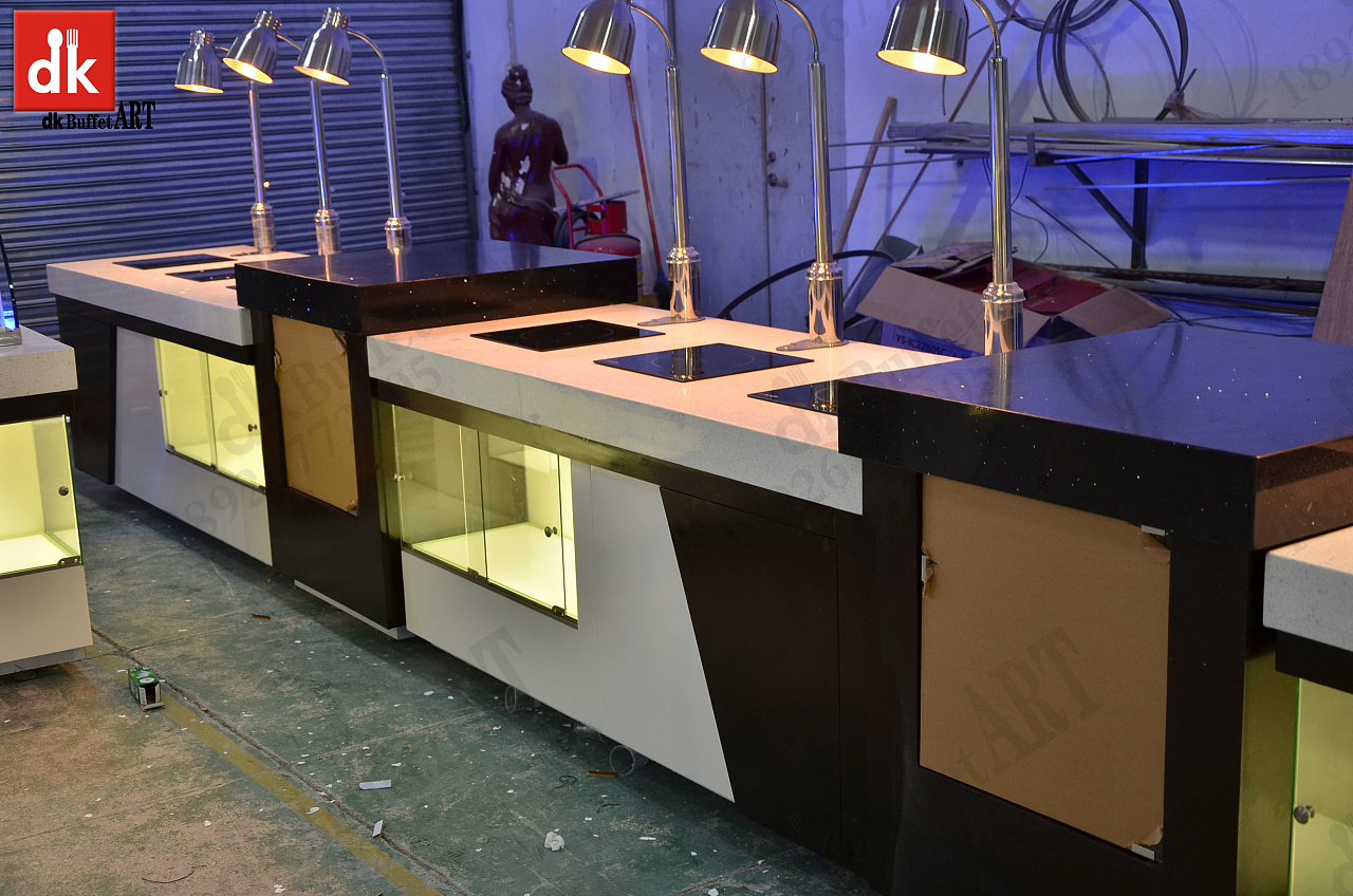 迪克自助餐台图片自助餐设备暖菜炉吧台制冷冰池台