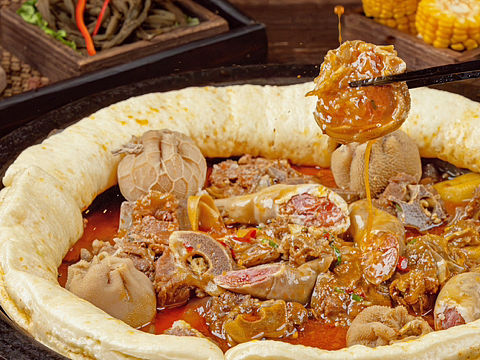 美食摄影-铁锅炖