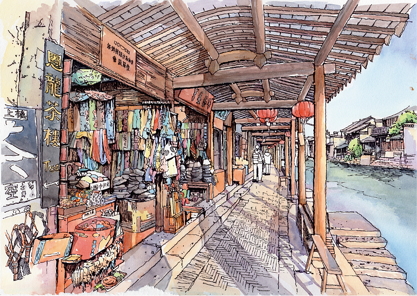 烟雨江南,如水西塘