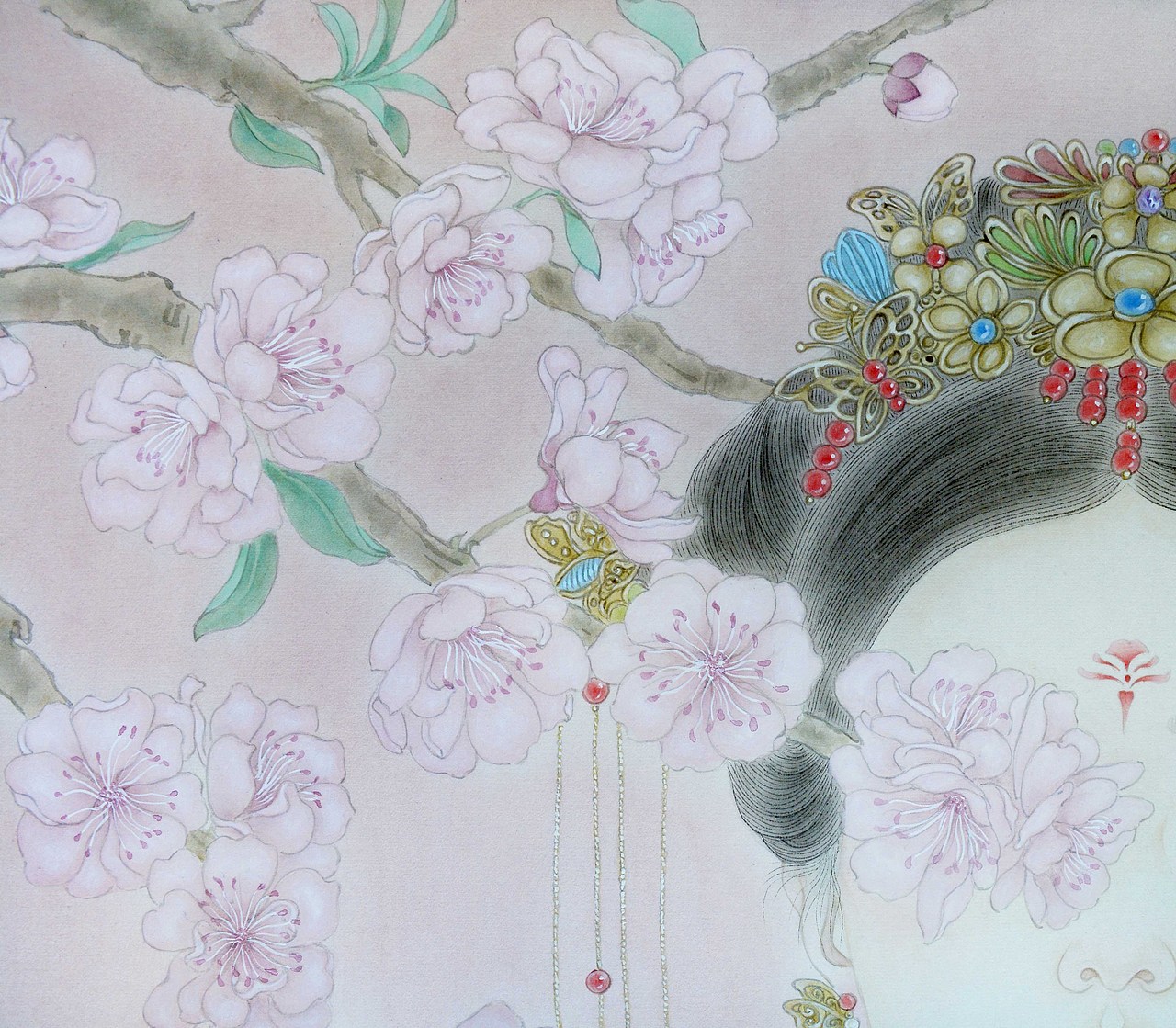 桃夭（图ZMTE1NjE2ODA4） - 绘画 - 站酷设计师ruby可可原创素材 - 站酷ZCOOL