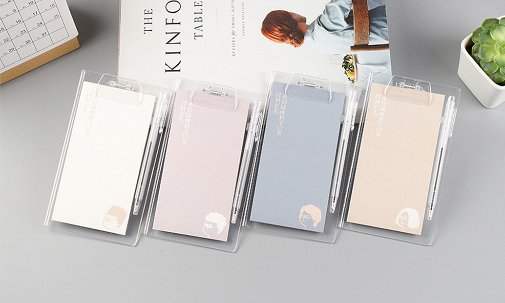 一些存货 板夹便签本