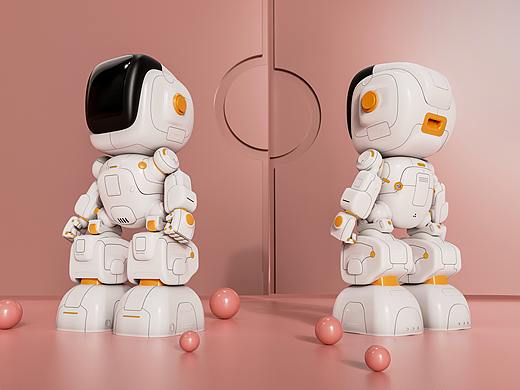 秋季学员优秀作品欣赏——家庭mini机器人建模渲染