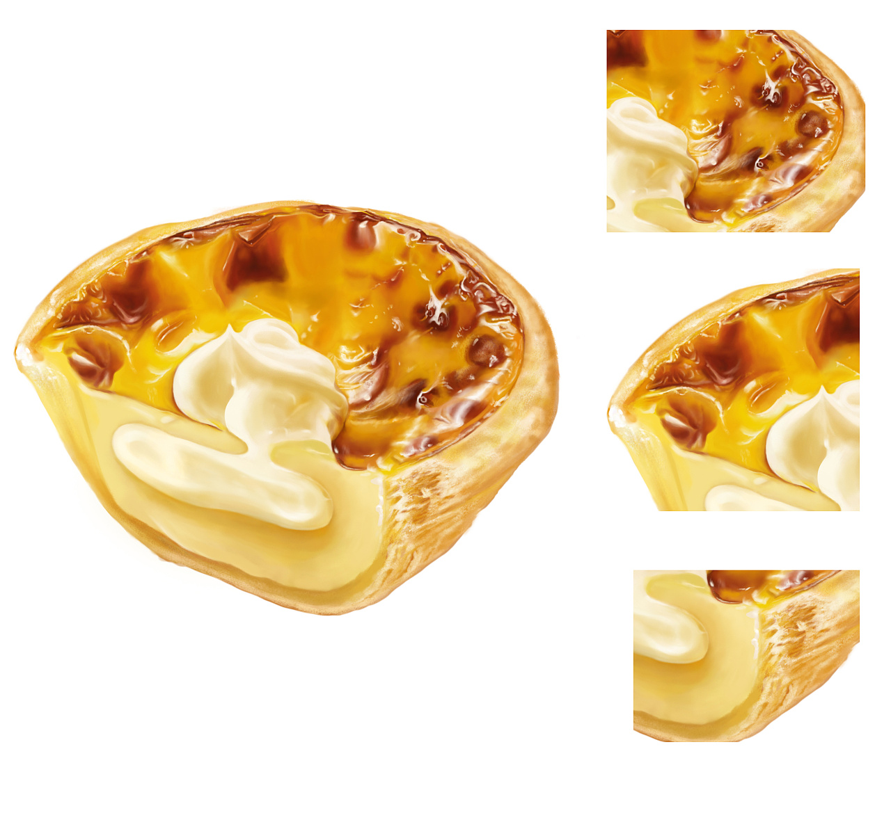 手绘蛋挞(晚上来个···)