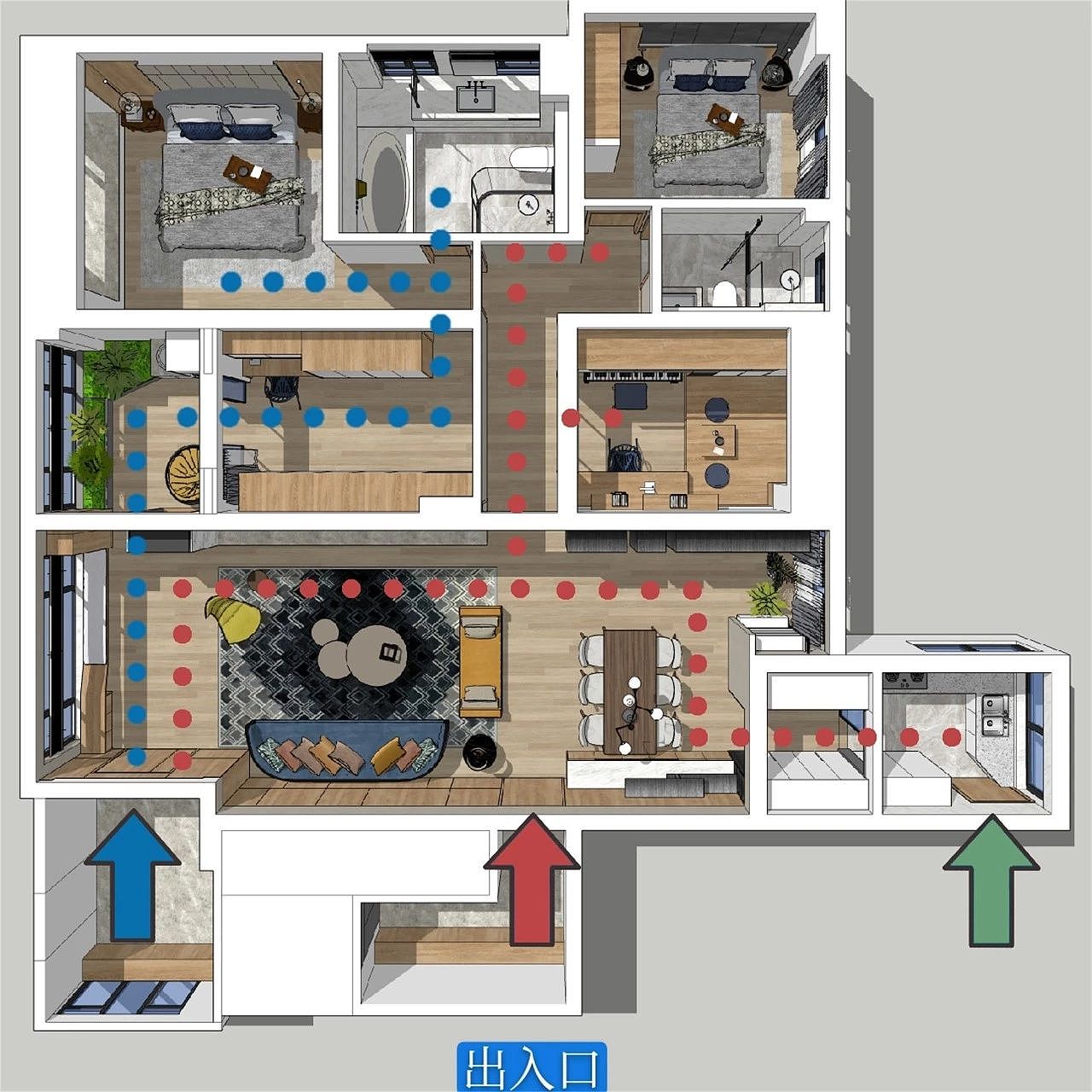 极少见搭配• 冲突美感的家