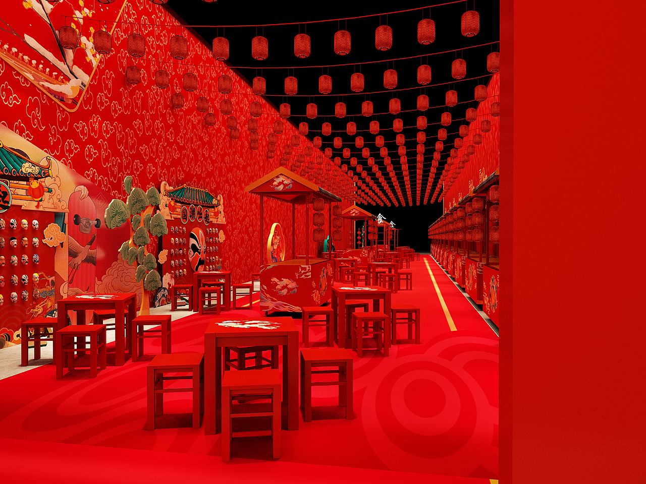大型国潮街（图ZMjIxNjE0MTQ4） - 其他三维 - 站酷设计师设计狮Ming原创素材 - 站酷ZCOOL