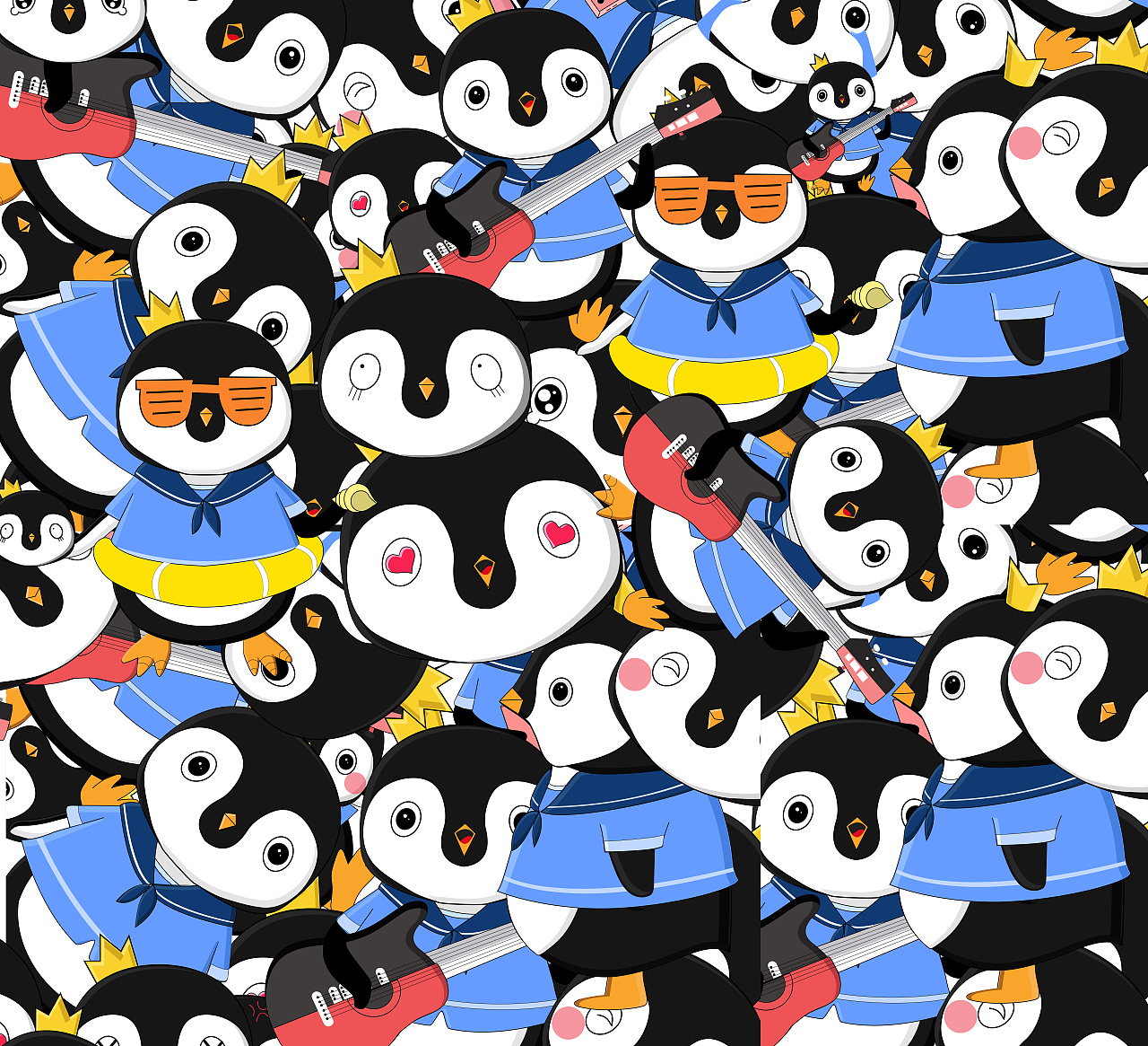 腾讯王卡品牌形象童童卡通形象ip