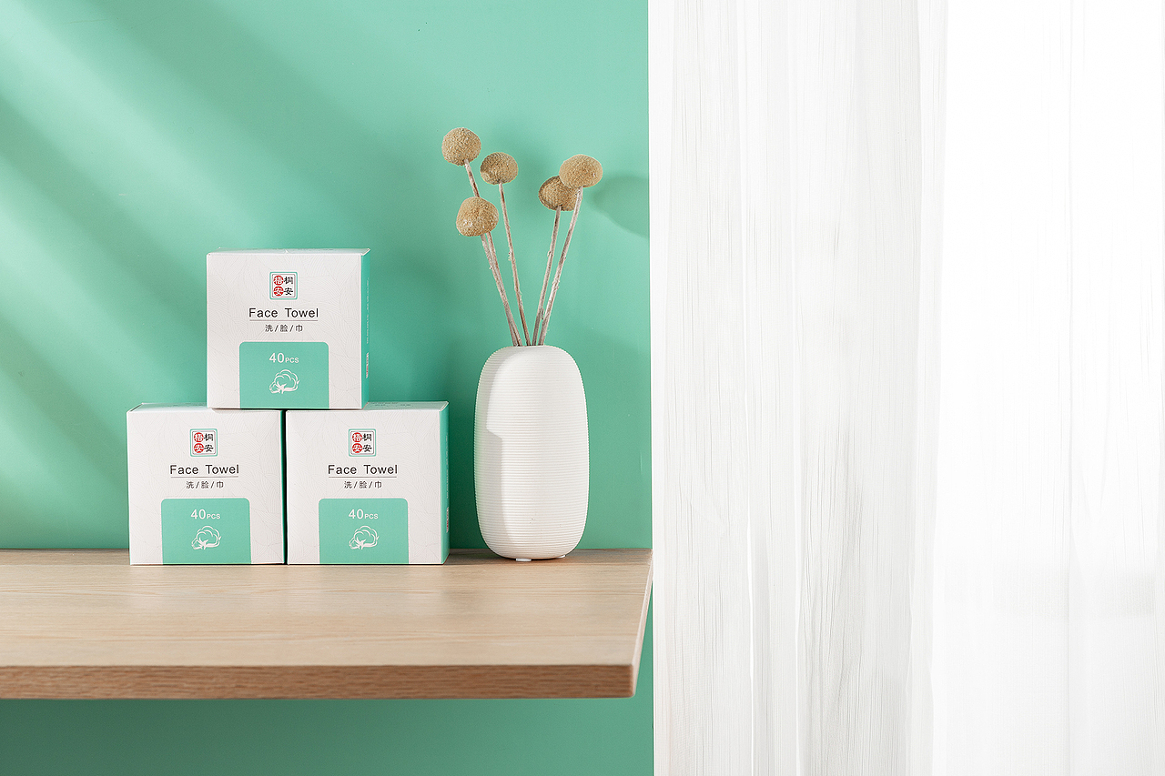 创意摄影 × 个人护理洗脸巾 × 清雅婉约 × 辰光摄影