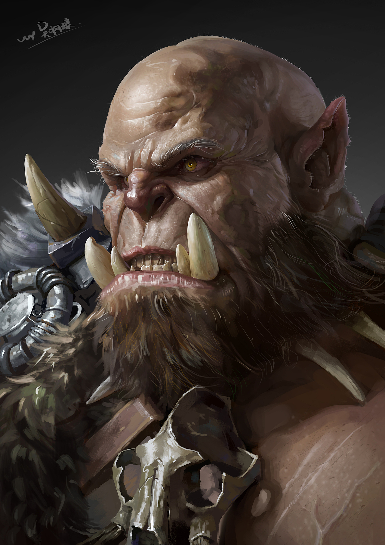 魔兽临摹练习（图ZNjA5ODgyODg=） - 商业插画 - 站酷设计师吴啊浪原创素材 - 站酷ZCOOL