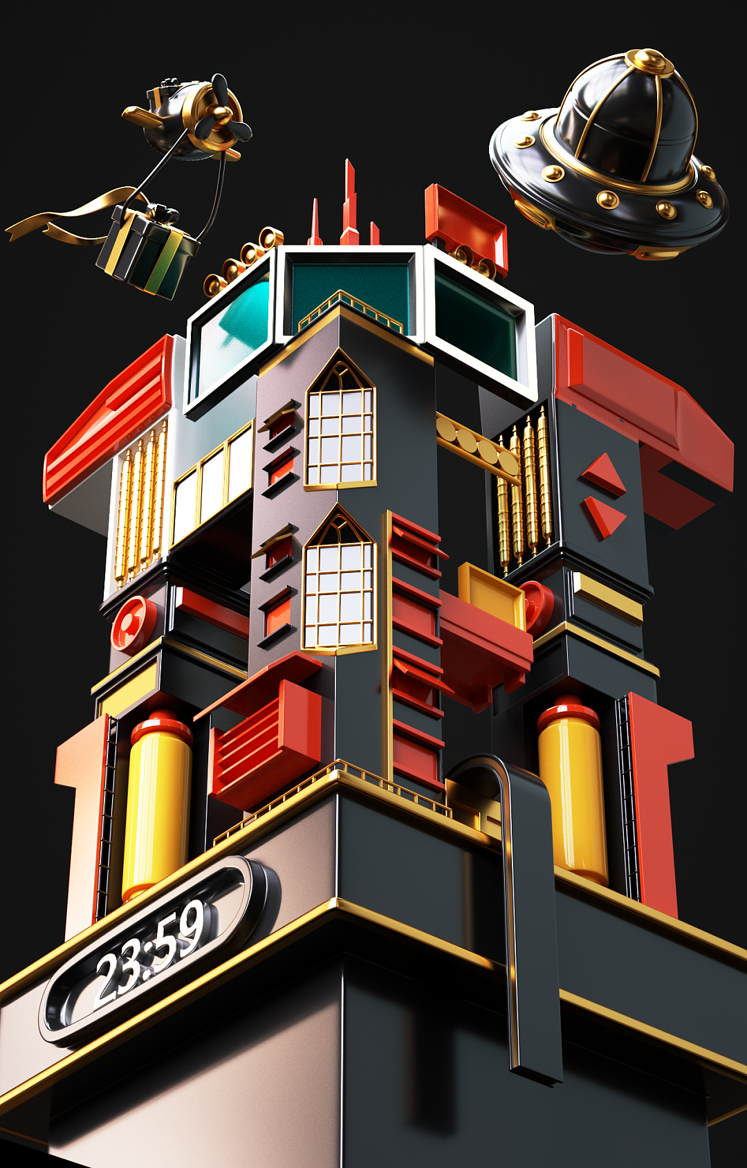 赛博朋克 建模渲染（图ZMjgzMDMwMjUy） - 场景 - 站酷设计师笔设计原创素材 - 站酷ZCOOL