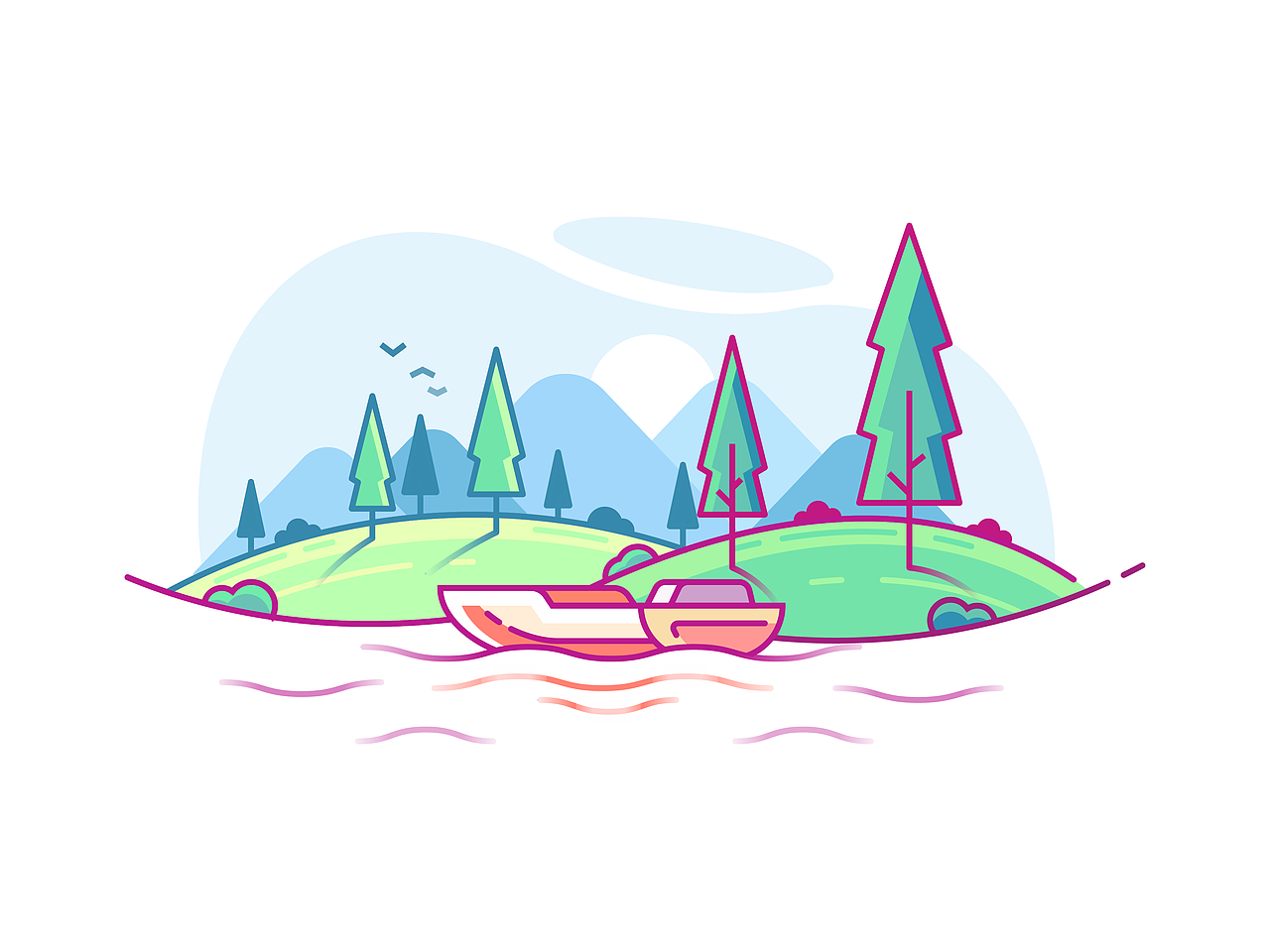 21天线性图形创意打卡挑战（图ZMTg4NzYzMzE2） - 艺术插画 - 站酷设计师玉璃Molly原创素材 - 站酷ZCOOL