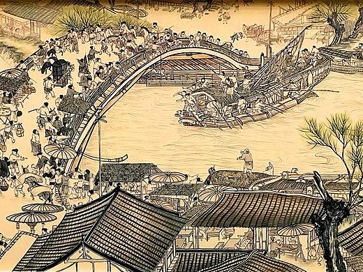 全国最大《清明上河图》临作墙绘壁画