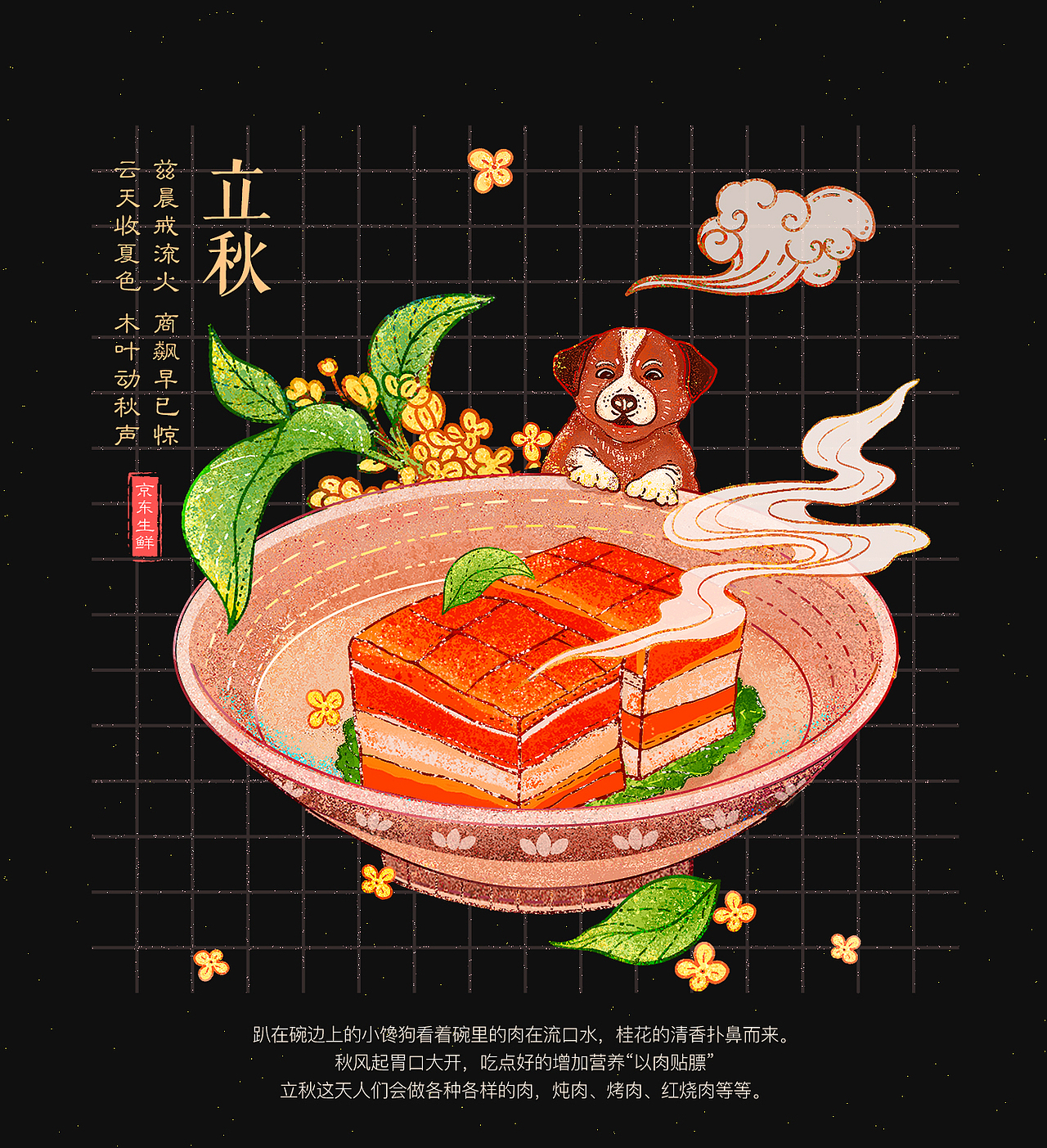 京东生鲜24节气视觉总结-页面周边字体资源位