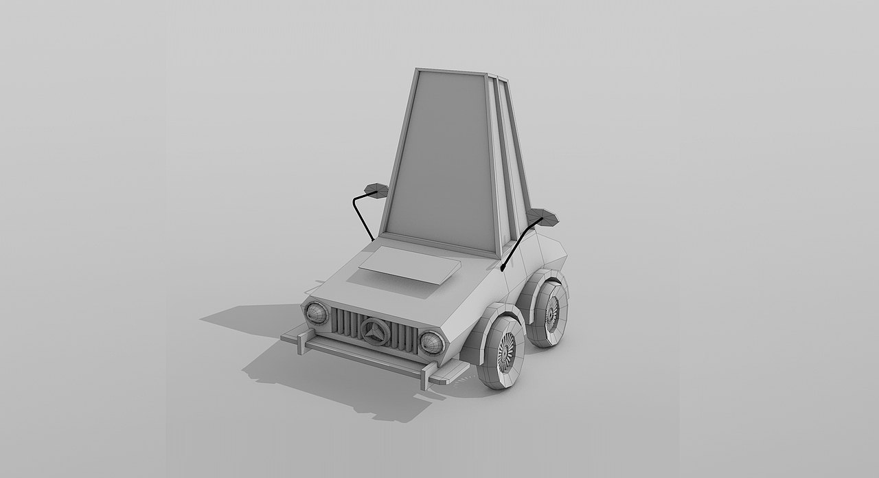 C4D卡通车