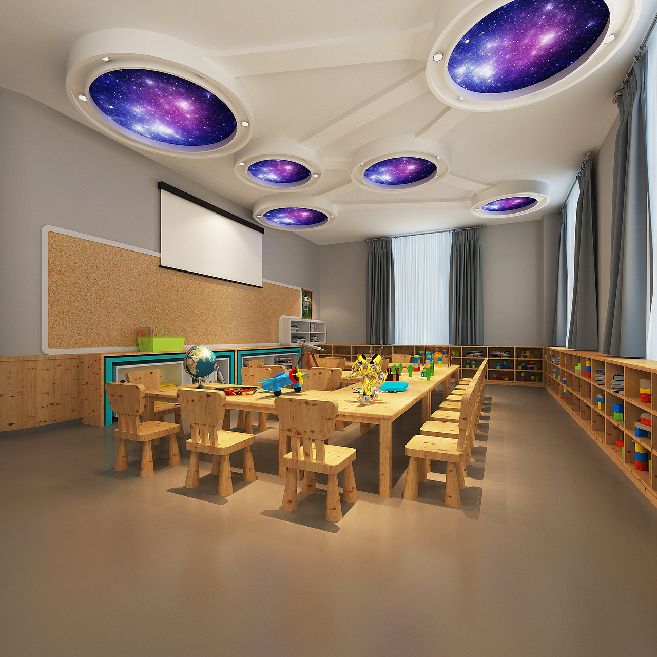 丶工作______Kindergarten（图ZNjI2NzcwNTI=） - 家装设计 - 站酷设计师张嘉胤丶原创素材 - 站酷ZCOOL