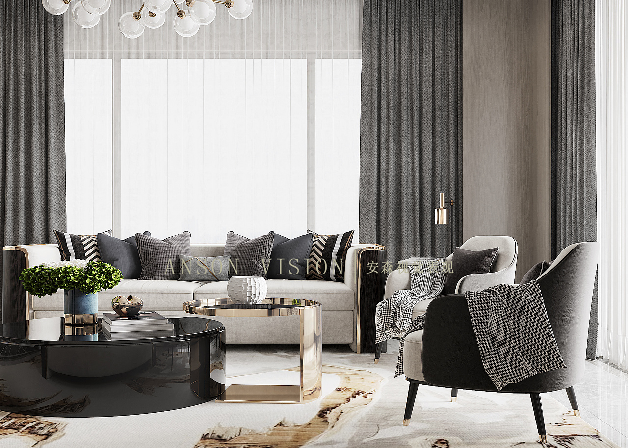 思索黑白轻奢风