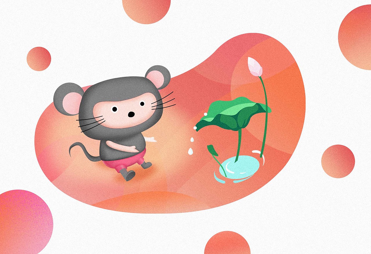 肌理插画-鼠宝宝（图ZMTc5MjY0NjIw） - 商业插画 - 站酷设计师Betty黎原创素材 - 站酷ZCOOL