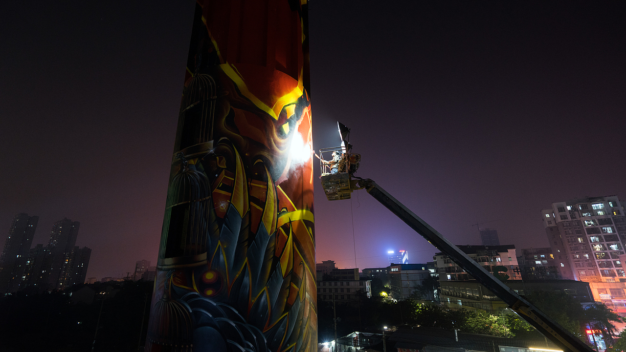 MTS涂鸦团队-如何将一座33米高的水塔变成知名地标建筑（图ZMjE4OTYzMzY4） - 艺术插画 - 站酷设计师MTS_GRAPHIC原创素材 - 站酷ZCOOL