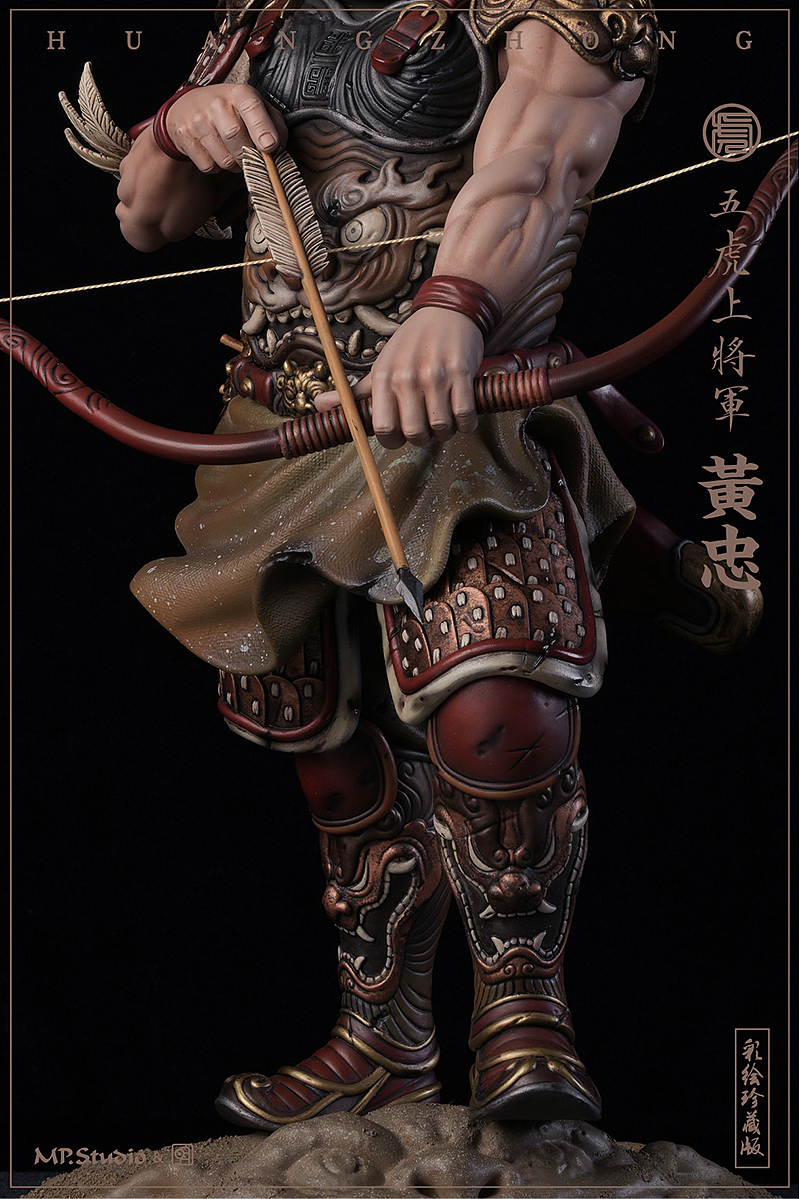 鹤发虎胆!MP明子《五虎上将军 黄忠》彩绘雕像