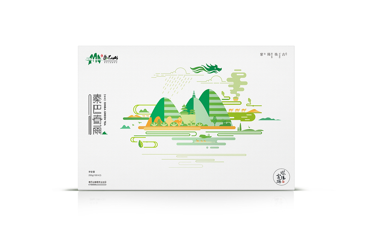 陕西秦巴山富硒茶业新品包装-厚启设计
