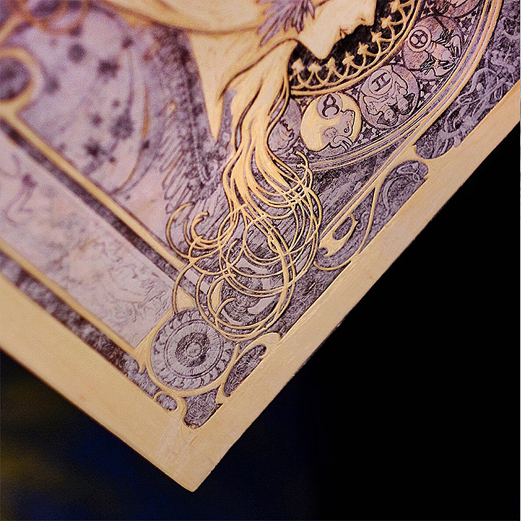 黄道十二宫／mucha／木刻版画（图ZMzQ3OTYwMzY=） - 绘画 - 站酷设计师钟鲤蔓原创素材 - 站酷ZCOOL