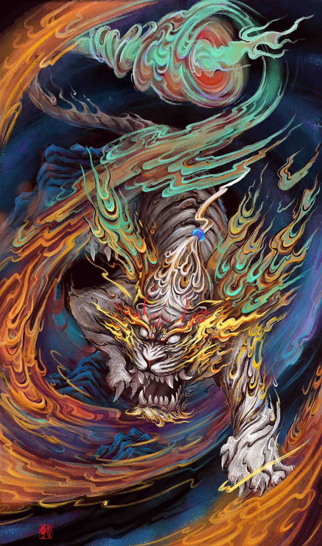 火虎（图ZMjY3NjA4NDUy） - 商业插画 - 站酷设计师乾心原创素材 - 站酷ZCOOL