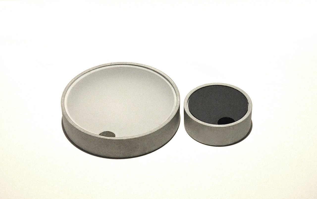 【几度灰】--混凝土/有机玻璃  圆形储物盒