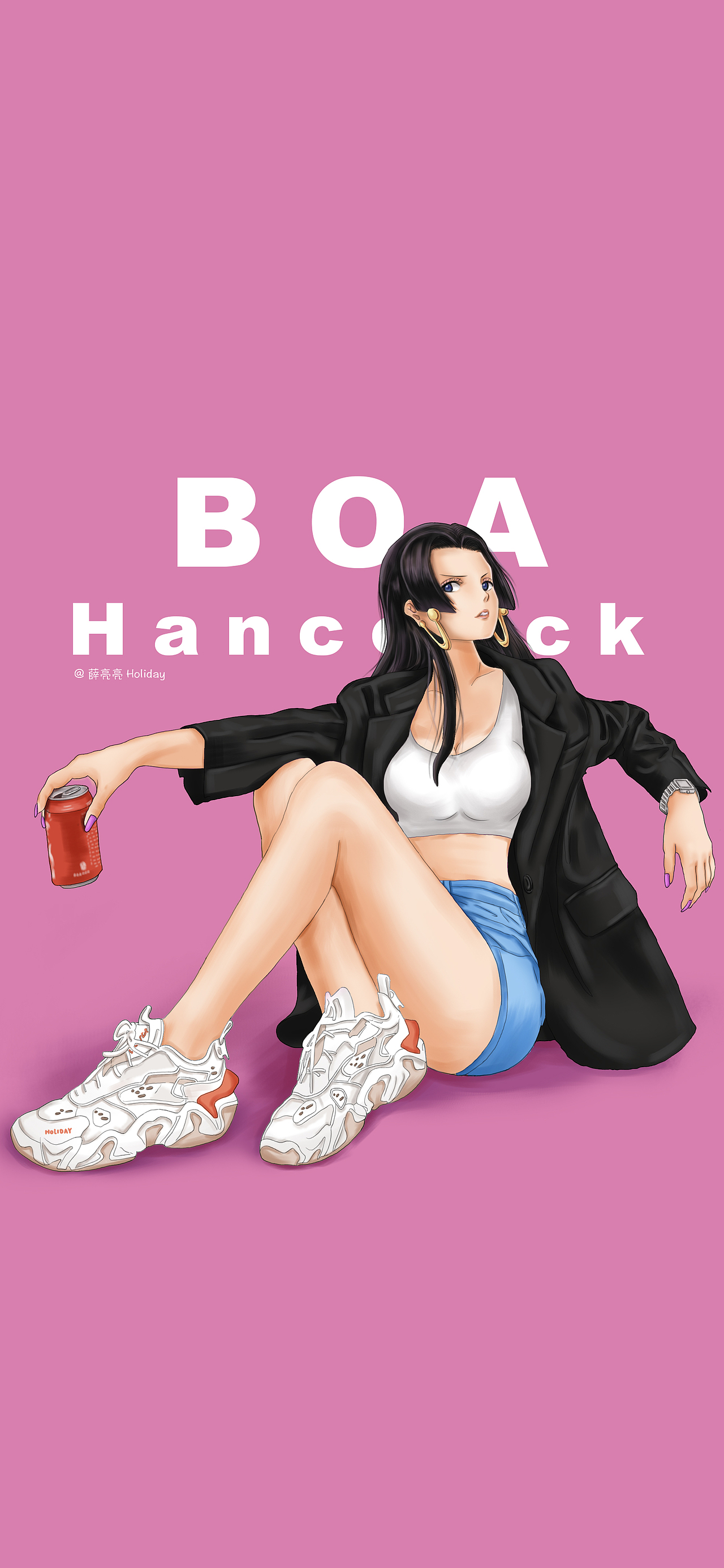 最开始是想给自己画一个乔巴的壁纸放手机屏保.关注私信版