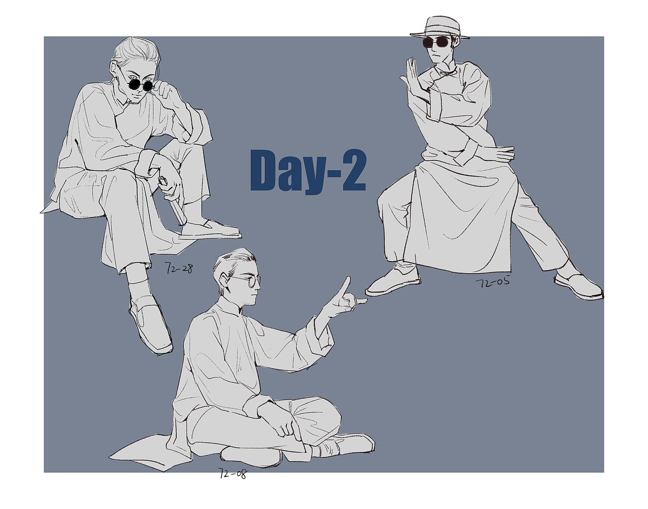速写60天挑战day1-21（图ZMjg2MTA3MzMy） - 创作习作 - 站酷设计师三橘插画原创素材 - 站酷ZCOOL