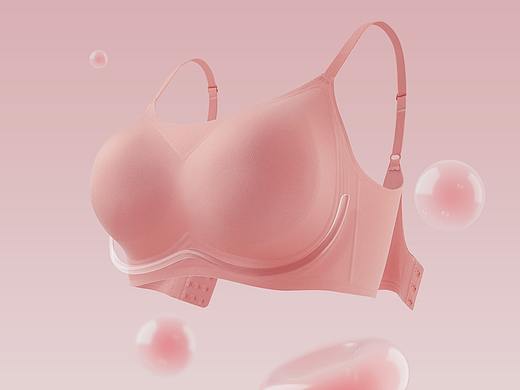 女士无痕文胸详情策划摄影设计