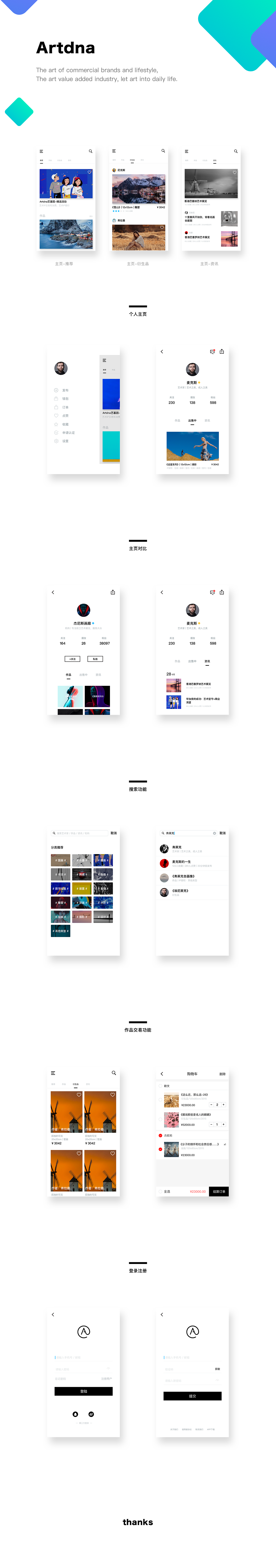 Artdna艺基因项目设计（图ZOTA0Mzg1OTI=） - 交互/UE - 站酷设计师1255926879原创素材 - 站酷ZCOOL