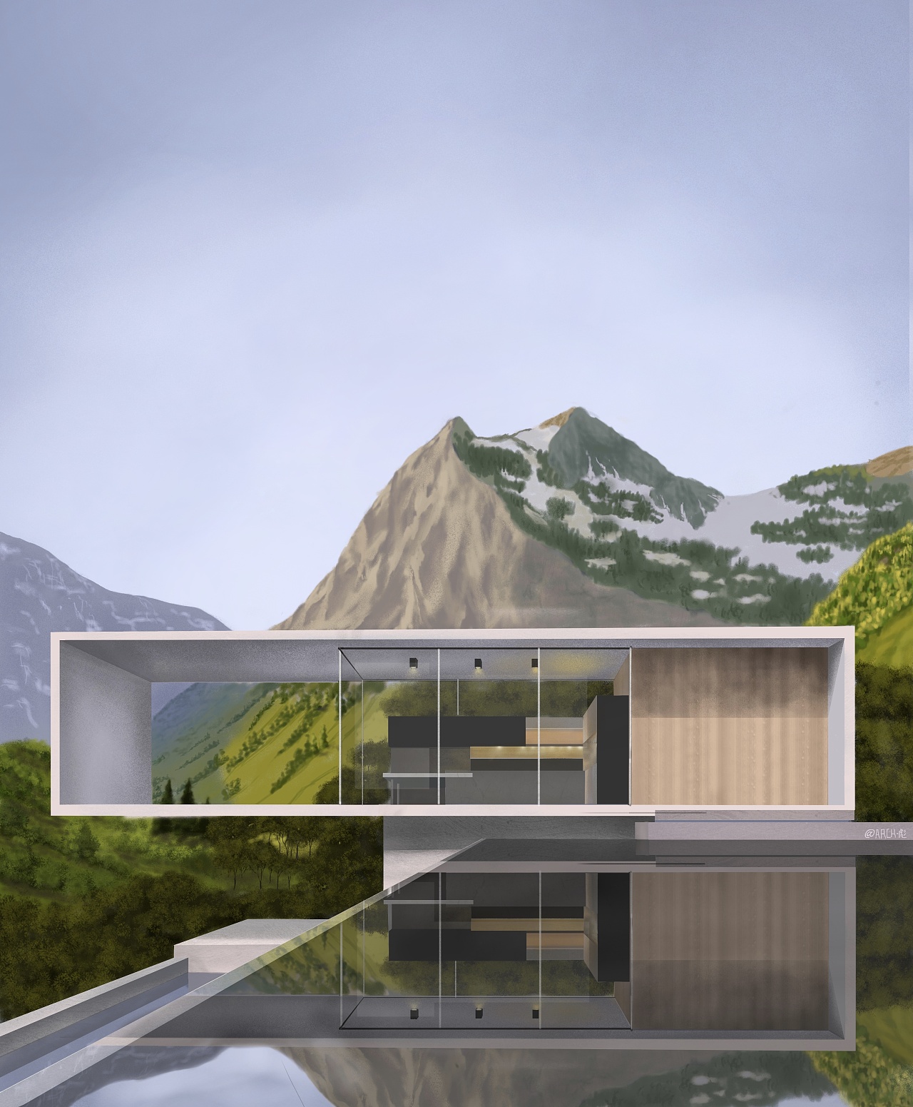 建筑procreate习作