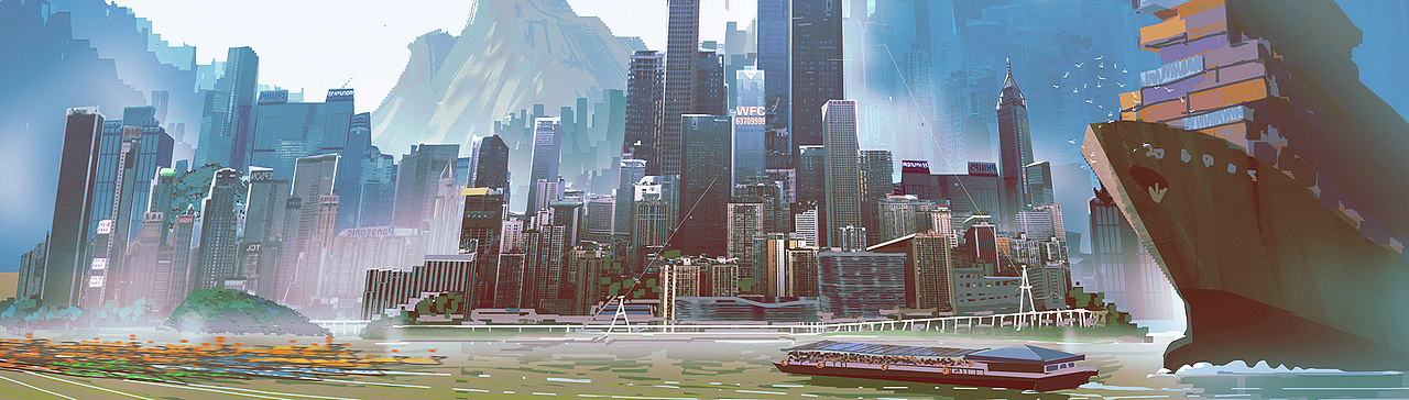 动画电影《猫与桃花源》前期场景概念设计