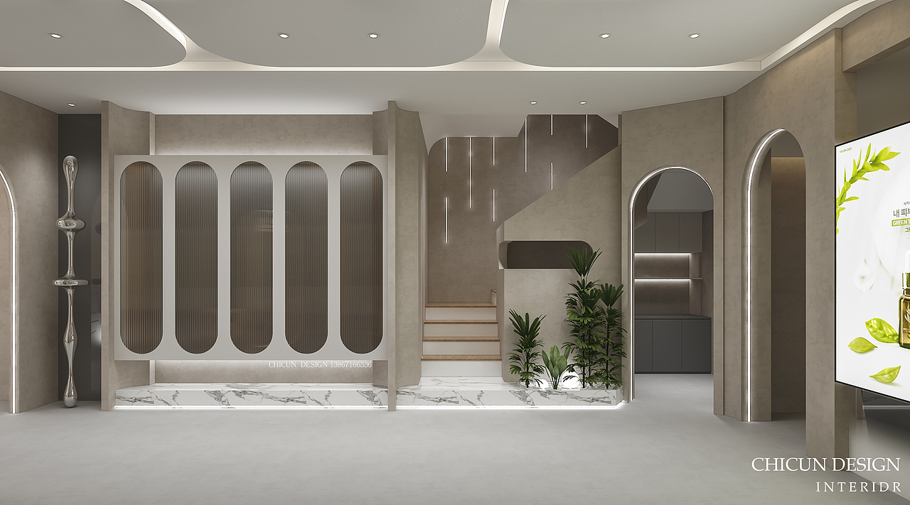 【尺寸设计】/ 丝滑柔顺——美容院、养发馆 空间设计