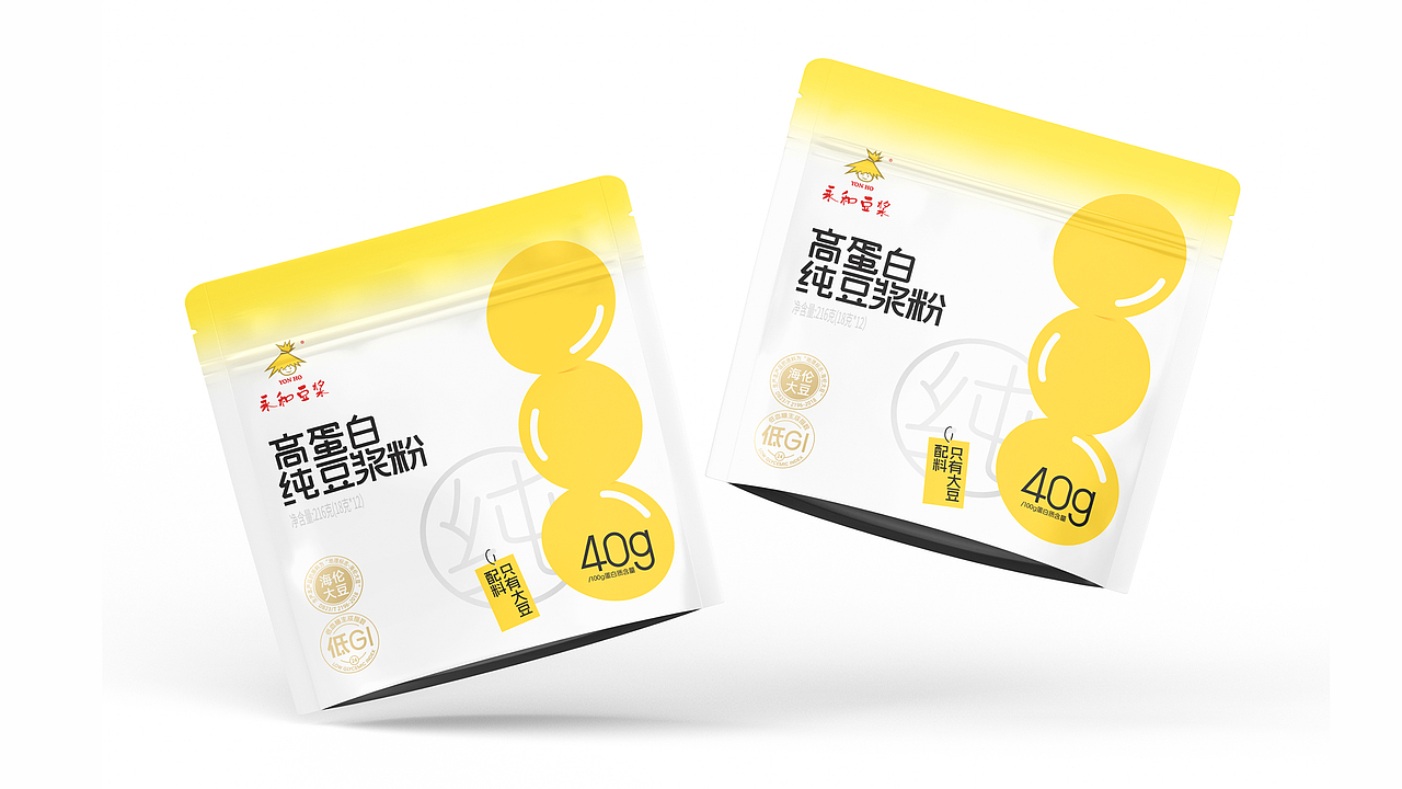 豆浆粉包装 纯豆浆粉包装 冲调饮料包装设计