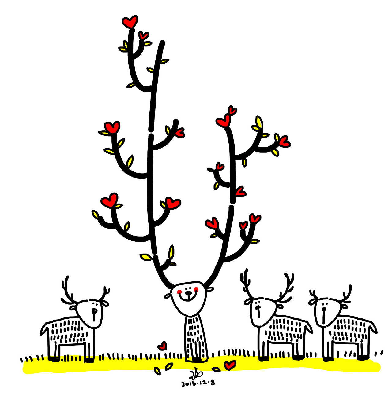 hi,为什么你的角长得这么好看?
因为我每天都对它说,我喜欢你~