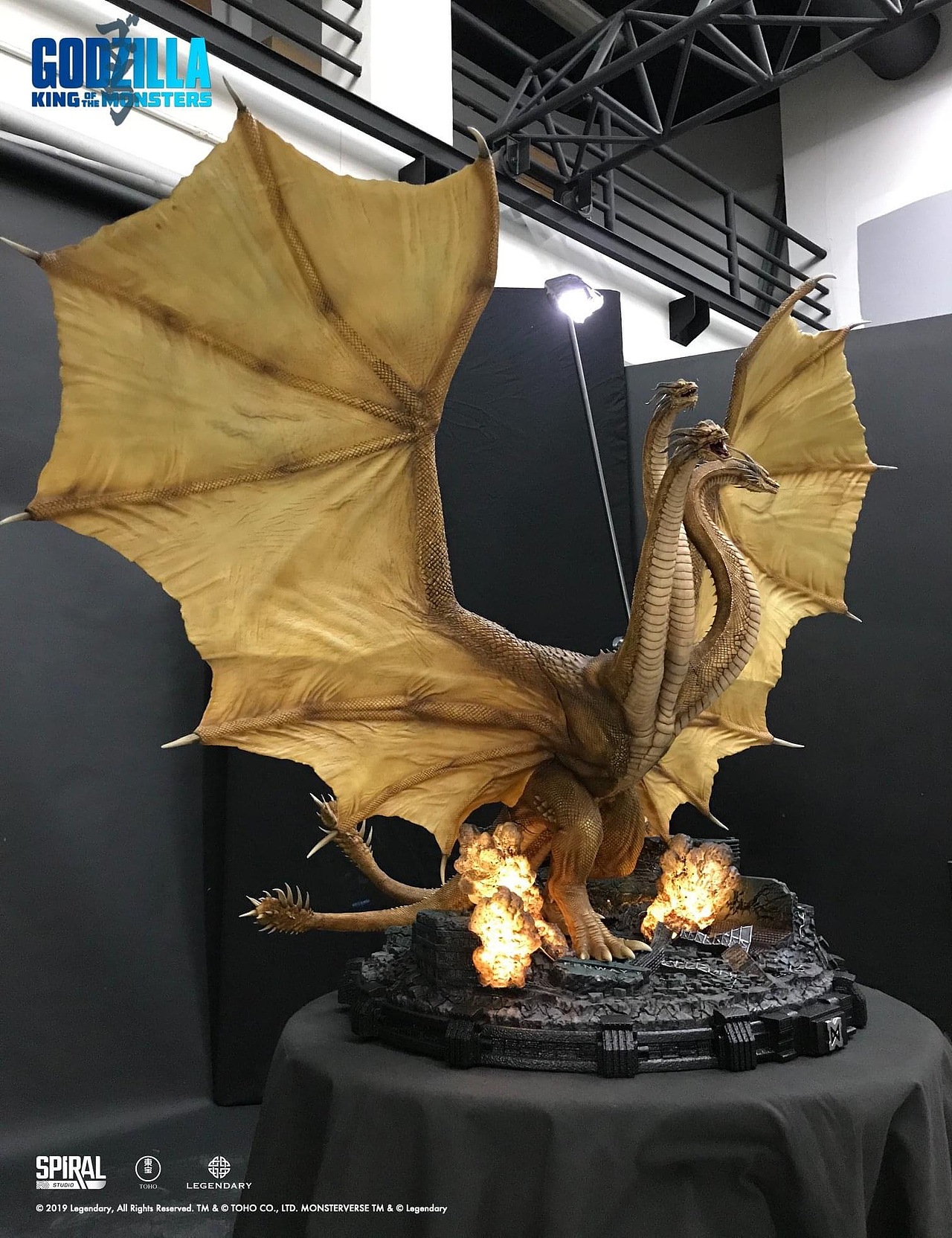 spiralstudio三头龙王者基多拉收藏雕像豪华版