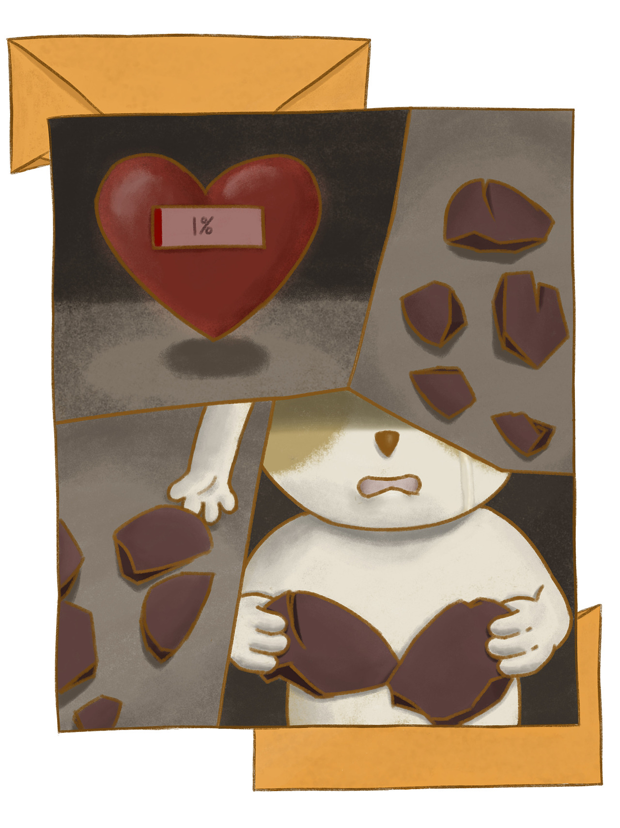 心碎难复|插画|创作习作|青柠茶话会 - 原创作品 - 站酷 (zcool)