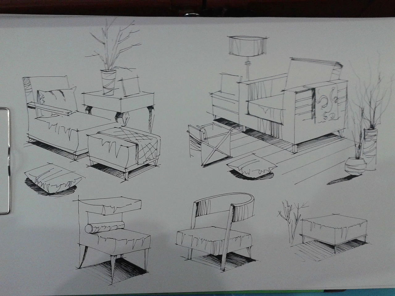 以前大一手绘作业（图ZODUzMDUyNDA=） - 家装设计 - 站酷设计师青墨淡许原创素材 - 站酷ZCOOL