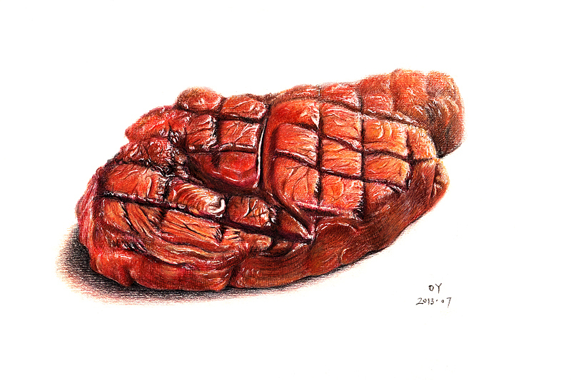 oy手绘牛排披萨