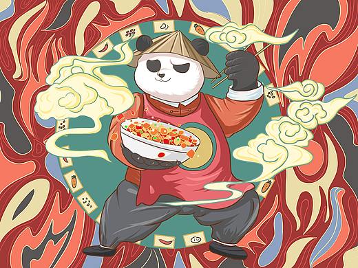 川味调料包装插画