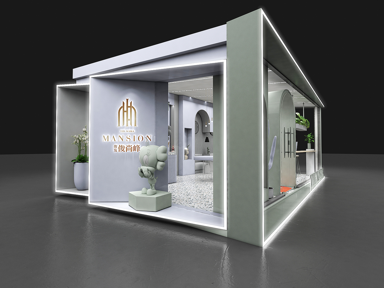 莫兰迪色调网红房地产展（图ZMjQ0MTQzMDgw） - 其他三维 - 站酷设计师fohing原创素材 - 站酷ZCOOL