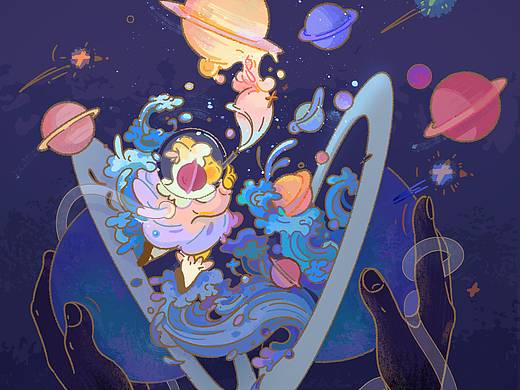 主题插画 声音的颜色