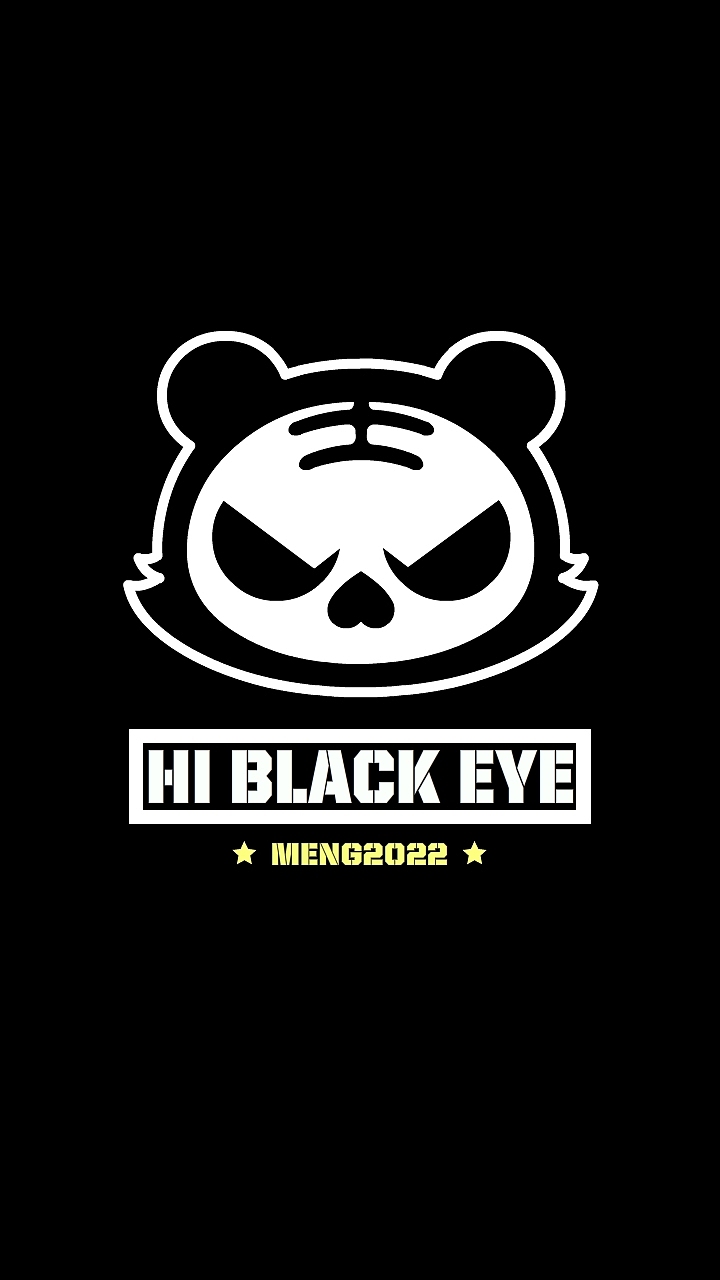 HI BLACK EYE (KULO STAR)十二生肖之寅虎纯黑手机壁纸（图ZMjYyNDMyOTMy） - 商业插画 - 站酷设计师Z42750135原创素材 - 站酷ZCOOL