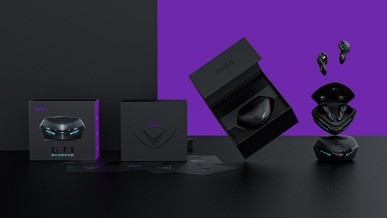 TWS 游戏耳机 包装设计