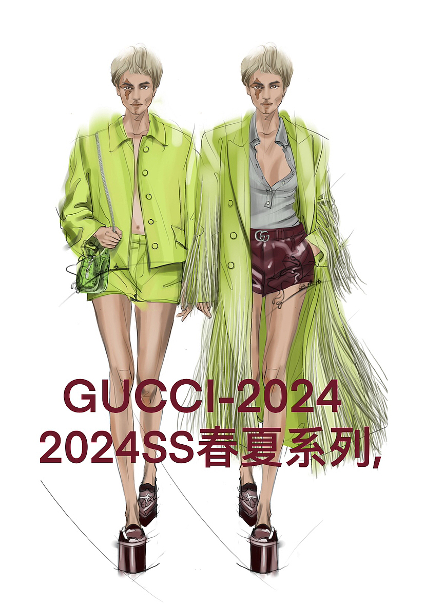 GUCCI2024春夏（图ZMzUyMzcyOTQw） - 休闲/流行服饰 - 站酷设计师箐蛙原创素材 - 站酷ZCOOL