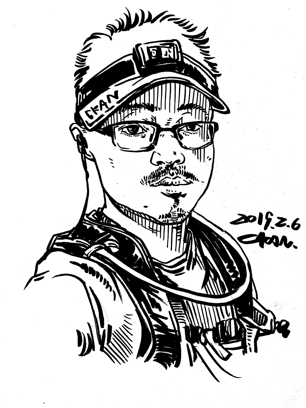 秀丽笔头像（图ZMTQzOTc5OTQ0） - 创作习作 - 站酷设计师CKAN程阿砍原创素材 - 站酷ZCOOL