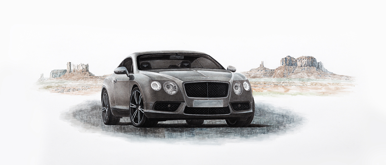 汽车绘画作品（图ZMTYzOTUwMDcy） - 商业插画 - 站酷设计师只会画车的男孩原创素材 - 站酷ZCOOL